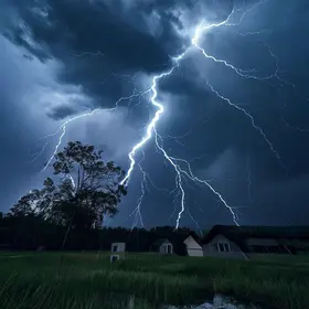 Palhoça deve ter um dia com trovões e raios