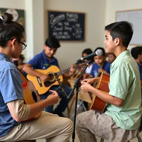 Músicas lúdicas, palestras e projetos de Palhoça