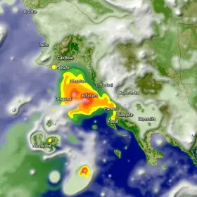 chuva em Palhoça