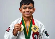 paratleta com paralisia cerebral no jiu-jitsu