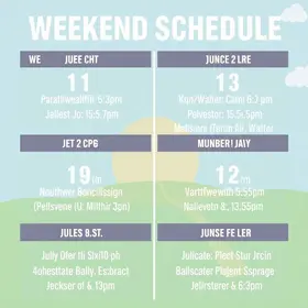 programacao completa do fim de semana