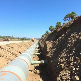 conserto adutora Palhoça