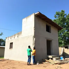 reconstrução de casa
