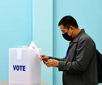 apuração ao vivo dos votos em Palhoça (SC)
